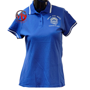 เสื้อยืดแขนสั้นลำลองสีขาวลายเรียบสำหรับผู้หญิง Mazy Sports รุ่น Zeta Phi Beta ทรงปกติ ผลิตจากผ้าโพลีเอสเตอร์/คอตตอนผสม - Product Image 6