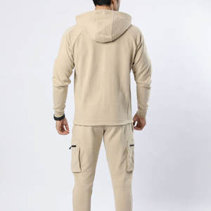 OEM Plus Size Custom <b>Men</b> Winter Hooded <b>Thermal</b> Sweat Suits & Tracksuits Set Breathable Fleece Jogging Suit Rhinestone Customized - Product Image 4