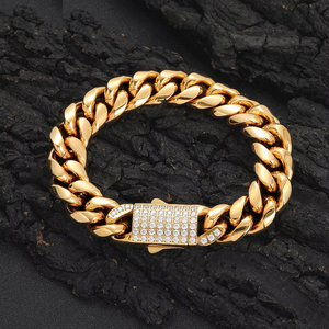 Luxury Moissanite Diamond Cuban Link <b>Bracelet</b> White Gold Finish Hip Hop Statement Jewelry Gift - Product Image 5
