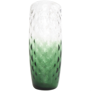 Vase en verre artisanal vert ombré décoratif pour des arrangements floraux modernes et des accents intérieurs élégants - Product Image 2