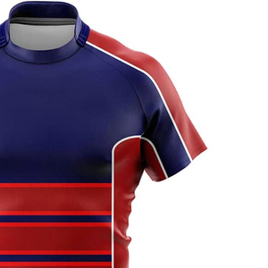 Camiseta de Rugby Sublimada para Hombre, 100% Poliéster, de la Mejor Calidad, Transpirable, de Manga Corta, de Secado Rápido, de Color Sólido - Product Image 4