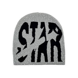 Custom Reversible Bini All Over Print Designer Knitted Unisex Rhinestone Bennie <b>Cap</b> Hat <b>Winter</b> Skull <b>Cap</b> Kint Beanies <b>for</b> <b>Men</b> - Product Image 4