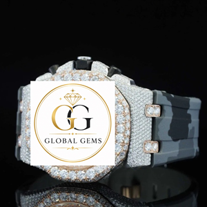 Premium Quality Modern Silver Iced Out Diamond <b>Watch</b> for <b>Work</b> Parties and Gift Purposes Available for Export Price from India - Product Image 3