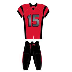 Uniforme de Fútbol Americano Corto Personalizable de Talla Grande, Transpirable, de Alta Calidad y Bajo Precio, Hecho 100% de Poliéster de Secado Rápido, Conjuntos para Equipos - Product Image 2