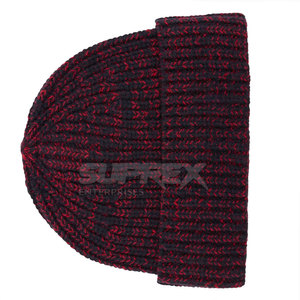 Outdoor Sports 100% <b>Wool</b> Custom Color Common Knitted <b>Beanie</b> Hat Thick Warm Winter Headwear for Cold Weather - Product Image 2
