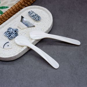 Cuillère à caviar en nacre, cuillère artisanale haut de gamme en coquillage pour la restauration fine, les fruits de mer et les services de traiteur - Product Image 1