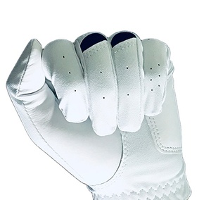 Gant de golf blanc en PU antidérapant et respirant pour usage extérieur, main droite, unisexe, fermeture à enfiler - Product Image 2
