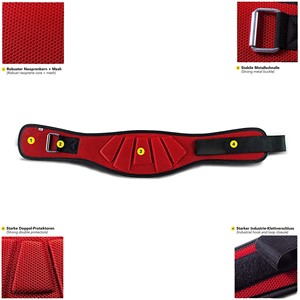 <b>Red</b> Weightlifting Support <b>Belt</b> Adjustable <b>Belt</b> for Gym Training Unisex Heavy Duty Professional Weight Lifting Powerlifting <b>Belt</b> - Product Image 4