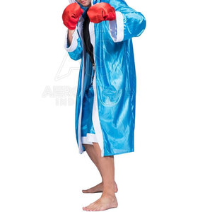 Custom Made Cheap Price Premium Quality Durable Eco-Friendly Polyester <b>Boxing</b> <b>Robes</b> Customizable Options for Adults Bulk - Product Image 4