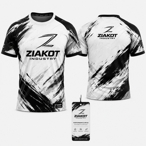 อุตสาหกรรม ZIAKOT เสื้อยืดผู้ชายสีเทาวินเทจลายธงชาติอเมริกาแบบสั่งทำพิเศษ-สีดำ รุ่นเพอร์ฟอร์แมนซ์ ดีไซน์ใหม่ - Product Image 3