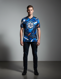 Camiseta de Fútbol con Diseño Personalizado OEM, Tela de Malla, Impresión por Sublimación, Ropa Deportiva para Hombre, para Entrenamiento y Partidos - Product Image 1