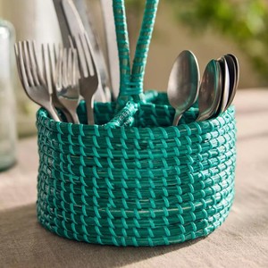 Fresh Seagrass Utensil Holder Decorative Storage Holder For Kitchen Tools And Dining <b>Table</b> Setup Decoration - Product Image 2