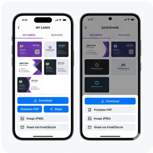 Application de création de cartes de visite Royalcraft : Créez des cartes de visite numériques, des modèles personnalisés pour Mac, iOS/Android, en stock - Product Image 4