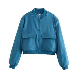 Chaqueta de forro polar Triveers con cuello alto, estilo oversize, chaqueta sherpa informal deportiva para mujer. - Product Image 5