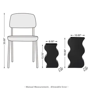 Juego de Jarrones Modernos de Metal para Mesa, de 8-10 Pulgadas, Hechos a Mano, Decorativos, para el Hogar, Diseño Costero, Ecológicos, Navideños - Product Image 1