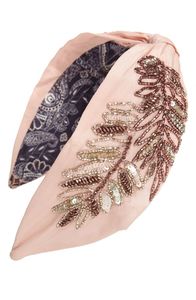 Bandeau décoratif brodé de perles fait main, accessoire de mode pour fêtes, mariages et événements - Product Image 3