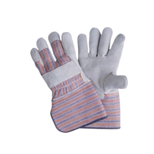 Gants de sécurité industriels robustes pour monteurs canadiens, avec manchette antidérapante caoutchoutée, en cuir de vachette pleine fleur, usage général - Product Image 4