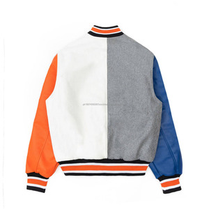 Chaqueta Varsity de Punto Personalizada de Alta Calidad para Invierno, Ecológica, Tallas Grandes, con Forro de Algodón y Bordado - Product Image 2