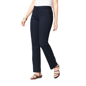 Pantalones Palazzo Casuales de Negocios para Mujer, con Bolsillos, Cintura Elástica, Antiarrugas, Temporada de Primavera, Nylon/Algodón, Pierna Ancha - XXS - Proveedor BD - Product Image 1