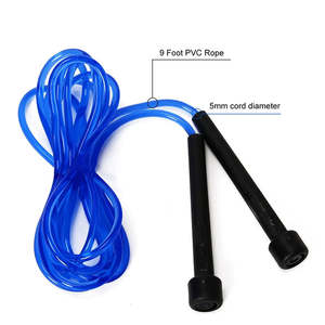 Corde à sauter professionnelle pour entraînement quotidien, avec roulement en fil d'acier, poignées en mousse PVC, durable, portable, réglable, unisexe - Product Image 4