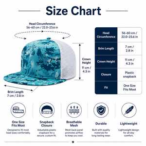 หมวกแก๊ปตาข่าย 7 แผง ปรับได้ สไตล์ Trucker แบบ Snapback  ระบายอากาศได้ดี ผ้าฝ้าย 100%  ลำลอง ใส่ได้ทุกโอกาส เหมาะกับกิจกรรมกลางแจ้ง สปอร์ต คุณภาพสูง - Product Image 3