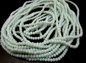 Cuentas de Amazonita Hidroquarzo Facetadas en Forma de Rondelle de 3-4 mm, Color Verde Claro, 16 Pulgadas de Largo - Product Image 5