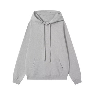เสื้อฮู้ดดี้ผ้าฝ้ายฟลีซแบบสบายๆ สไตล์สตรีทแวร์ สำหรับผู้ชาย ผู้หญิง และยูนิเซ็กซ์ รับสกรีนพิมพ์ พิมพ์นูน  รับผลิตขายส่ง ปริมาณมาก - Product Image 3