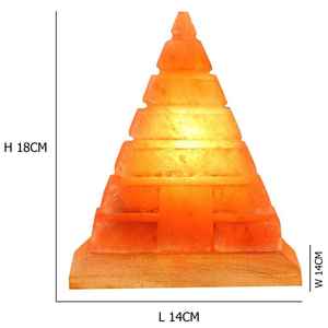 Himalayan Pink Natural Salt <b>Crystal</b> Lamp Handcrafted Electric Body Warm White Light Custom Made Pakistan Bedrooms Table Lamps - Product Image 3