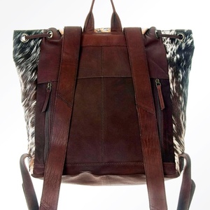 Mochila de cuero de piel de vaca hecha a mano, mochila de cuero tallado con estilo, Mochila de cuero de estilo occidental - Product Image 2