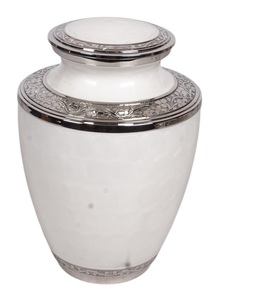 Urne funéraire en laiton, design personnalisable, capacité de 220 pouces cubes, écologique, pour cendres humaines, style américain moderne, solide AB - Product Image 1