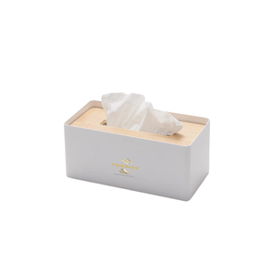 Boîte à mouchoirs en bois durable, porte-mouchoirs en bois massif naturel pour la décoration de table de salon - Product Image 6