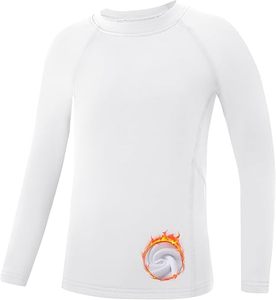 Purple <b>Long</b> <b>Sleeve</b> Rash Guard With Flame Design Polyester Swim Shirt <b>Undershirt</b> Baseball Soccer Basketball - Product Image 4