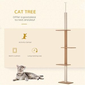 Lussuoso Tiragraffi Grande per Gatti in Legno Massello, Moderno e di Stile Contemporaneo, con Cuccia Interna per Gatti, Ideale per Arrampicarsi e Giocare - Product Image 5