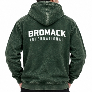 Sweat à capuche polaire pour homme avec poche kangourou, personnalisable, fabrication OEM, design uni, manches longues, style streetwear décontracté - Product Image 2