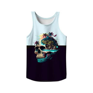 Camiseta Deportiva sin Mangas para Hombre con Logotipo Personalizado, Chaleco Deportivo Ligero para Maratón, Sublimado en Poliéster - Product Image 6