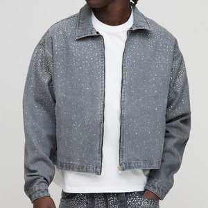 Veste en jean formelle streetwear vintage personnalisée avec boutons, motif imprimé, 100 % coton, logo/impression personnalisés pour marques de vêtements USA - Product Image 4