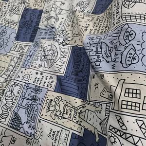 ผลิตในเกาหลี ผ้าฝ้ายพิมพ์ลาย 100% ผ้าฝ้ายแท้ ระบายอากาศได้ดี นุ่มสบาย สต็อกผ้าสำเร็จรูปสำหรับทำเสื้อผ้า ใช้ในชีวิตประจำวัน - Product Image 3