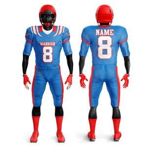 Vêtements de sport en gros pour équipes : Maillot de football américain rembourré et ajusté pour l'entraînement, faible MOQ, kits de club entièrement imprimés, ensemble uniforme de football américain - Product Image 3