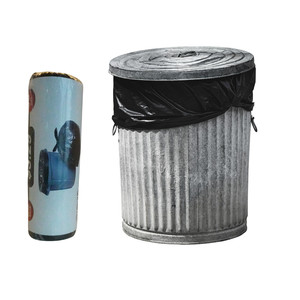 Black Tie Closure Recyclable HDPE/LDPE/Bio/<b>compost</b> Heat Seal Garbage <b>Bag</b> Disposable Material Household Use - Product Image 5