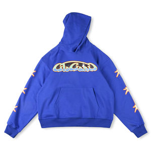 Sudadera con Capucha Oversize de Algodón 100% con Diseño en Relieve, Tejido Grueso y Duradero, Estilo Urbano Vintage, Estampado Puff - Product Image 6