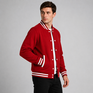 Custom Retro Varsity <b>Jacket</b> With Wool Body And Chenille Letters Personalized Embroidered <b>Leather</b> Sleeve Letterman <b>Jacket</b> - Product Image 3