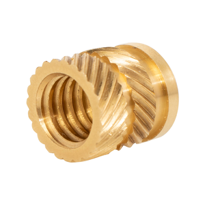 Écrou à insert flangé en laiton avec surface moletée pour composants en plastique et assemblage mécanique - Product Image 4
