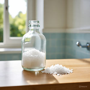 Cristaux de sel de l'Himalaya à la lavande botanique Calm Haven pour gommage corporel, écologiques, anti-stress, avec huile parfumée, emballage refermable sculpté - Product Image 1