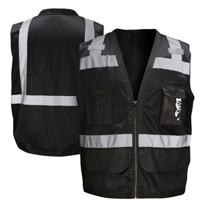 Chaleco de Seguridad Reflectante de Poliéster de Alta Visibilidad, Ropa de Alta Visibilidad para Trabajo Pesado, Chaleco para Construcción y Trabajo en Carreteras - Product Image 3