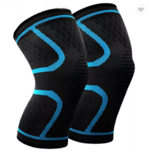 Soporte de Rodilla, Manga de Compresión Transpirable y Ajustable para Deportes y Fitness, Unisex, Negro con Rayas Rojas - Product Image 3