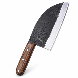 Couteau à hacher traditionnel ambidextre éco-responsable fait main avec lame en acier inoxydable et manche en bois, longueur 8-9,9 pouces - Product Image 2