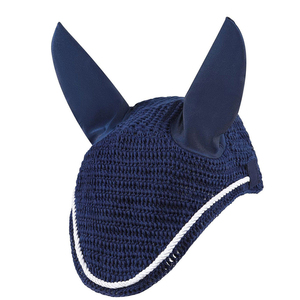Couvre-oreilles équestres personnalisables pour chevaux, voiles anti-mouches à bord festonné avec cordon et garniture scintillante, bonnets pour chevaux - Product Image 1