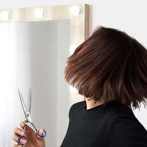 Tijeras de Peluquería Profesionales de Acero Inoxidable Resistentes a la Corrosión, con 32 Dientes y Agarre Equilibrado - Product Image 6