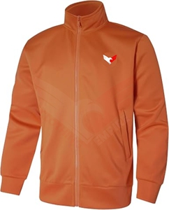 Chaqueta Deportiva con Cierre Completo Color Naranja Sólido para Mujer de Clothing Empire, Ligera, Transpirable, de Algodón/Poliéster, con Forro Polar para Invierno - Product Image 1
