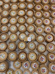 Natural Wicker Placemat | Heat-resistant Rattan <b>Mat</b> for Dining <b>Table</b> & Wedding - Product Image 2